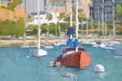 The Red Boat in San Diego Harbor The Red Boat in San Diego Harbor