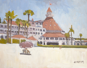 Umbrella at Hotel Del Coronado Beach Umbrella at Hotel Del Coronado Beach