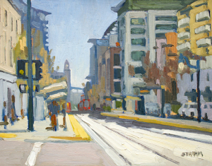 Trolley Approaching<br />on Park Blvd. Trolley Approaching<br />on Park Blvd.