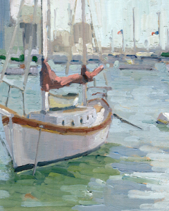 Sailboat Moored<br />on the Bay Sailboat Moored<br />on the Bay