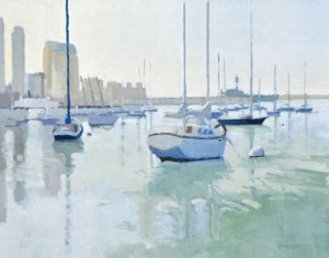 Moored Boats<br />on San Diego Bay Moored Boats<br />on San Diego Bay