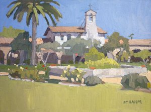 Garden Fountain and Bell Tower Garden Fountain and Bell Tower