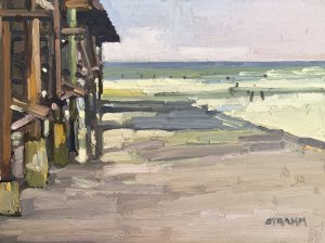 Surfing Next to the Crystal Pier