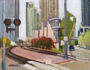 Trolley Tracks at Kettner & G Trolley Tracks at Kettner & G