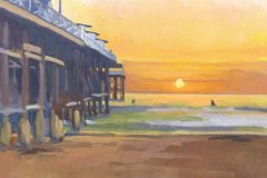 Beach Sunset at Crystal Pier Beach Sunset at Crystal Pier